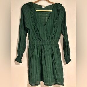 American Eagle Dark Green Checkered Shirt